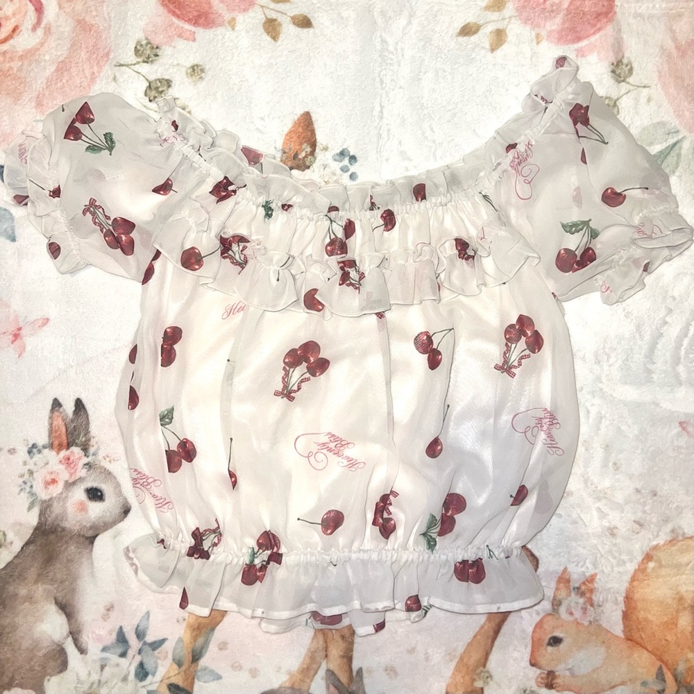 Ank Rouge Cherries Blouse